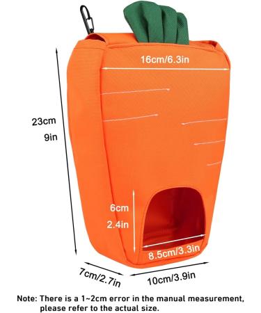 Rabbit Hay Feeder Guinea Pig Hay Bag Hanging Feeder 600D Oxford Cloth Fabric for Small Hay-Eating Pets Rabbits Guinea Pig Chinchilla Small Animals (Orange) - Buy Online on GoSupps.com