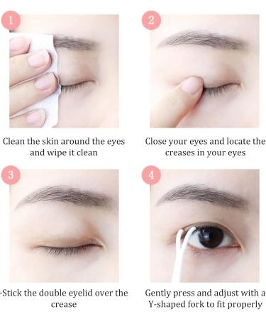 Invisible Eyelid Lifter Strips Kit Self-Adhesive Double Eyelid Tapes with Fork Rod Tweezer for Hooded Droopy Mono-eyelids 300 Pairs Eyelid Lifter Strips - Buy Online on GoSupps.com