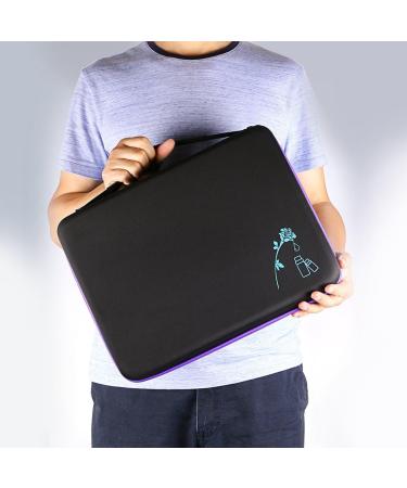 Buy BTSKY 108 Bottles Waterproof Essential Oils Carrier Bag - Large Capacity Nail Polish Storage with Foam Insert - Durable Hard Shell Organizer (Essential Oils Not Included) - Violet - Buy Online on GoSupps.com