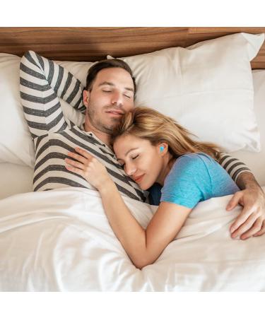 Silicone Earplugs - Reusable Waterproof Noise Suppression Earplugs for Sleeping & Swimming - 6 Pairs (Blue) | International Shipping Available - Buy Online on GoSupps.com