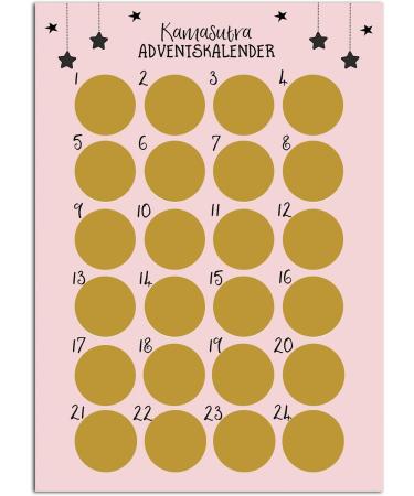Nastami Kamasutra Advent Calendar - A3 Scratch-Off Christmas Gift for Men - Buy Online on GoSupps.com