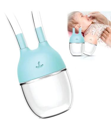 Nasal Aspirator for Baby  Nose Sucker for Baby  Booger Sucker for Baby  Baby Nose Aspirator  Baby Nose Cleaner  Baby Nose Suction  Baby Booger Remover  Infant Mucus Suction Blue
