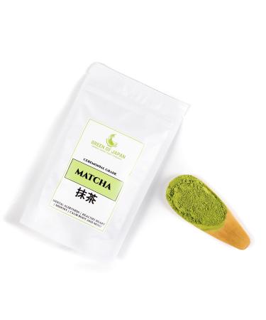 Green of Japan Ceremonial Grade Matcha Powder | 150 g Mega Pack | Harvested in Japan | Matcha Green Tea Powder | Perfect for The Japanese Tea Ceremony | Vegan & Vegetarian Friendly
