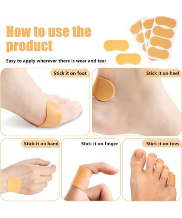Waterproof Moleskin Foot Care Patches for Chafing Pain Relief - 8 Sheets - Buy Online on GoSupps.com