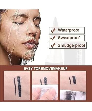 Ayky Long Wear Gel Eyeliner Natural Black Eyeliner Cream Waterproof Viral profession Eyeliner Pen Gel - Quick Drying Formula Eye Liner Eye Liner Waterproof Smudge Proof (2pcs-A) - Buy Online on GoSupps.com