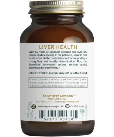Pure Synergy Super Pure Milk Thistle Organic Extract - 60 Capsules for Liver Health - Buy Online on GoSupps.com