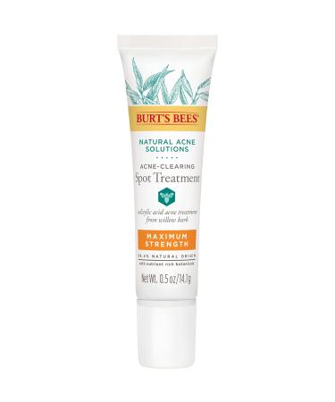 Burt's Bees Natural Acne Solutions Maximum Strength Spot Treatment Cream for Oily Skin, 0.5 Oz (Package May Vary) Targeted Spot Treatment - Buy Online on GoSupps.com