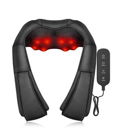 Neck massage device upgrade ikristin back massage device with remote control depth tissue-3D kneading with warmth Shiatsu massager for neck shoulder foot and leg at home and in the car.