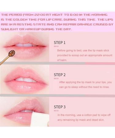 4 PCS Bee Lip Balm Honey Pot, Honey Strawberry Watermelon Apple Sleeping Lip Mask Overnight with Sticks, Exfoliating Prevention Dry and Crack Lip Scrubs Honey & Strawberry & Watermelon & Apple - Buy Online on GoSupps.com