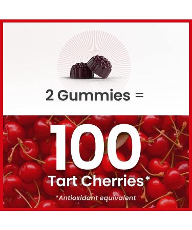HumanN Tart Cherry Gummies - Uric Acid & Immunity Support - Doctor Formulated for Inflammation & Metabolic Health - Powerful Antioxidant, Non-GMO - 60 Sugar-Free Vegan Gummies - Buy Online on GoSupps.com
