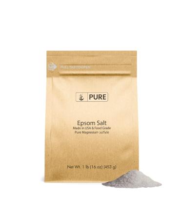 Pure Original Ingredients Epsom Salt (1 lb) Pure Magnesium Sulfate, Food Grade, Soaking Solution