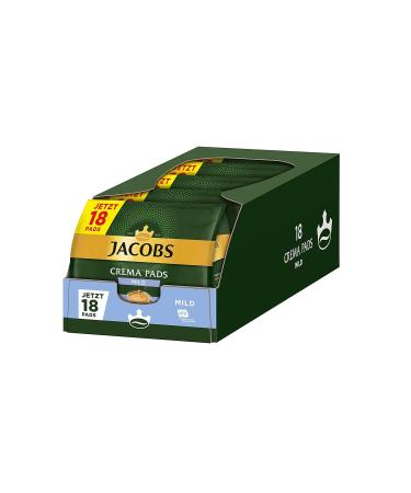 Jacobs Pads Crema Mild - 90 Senseo Compatible Coffee Pads Utz-Certified 5-Pack (18 Drinks Each) - Buy Online on GoSupps.com