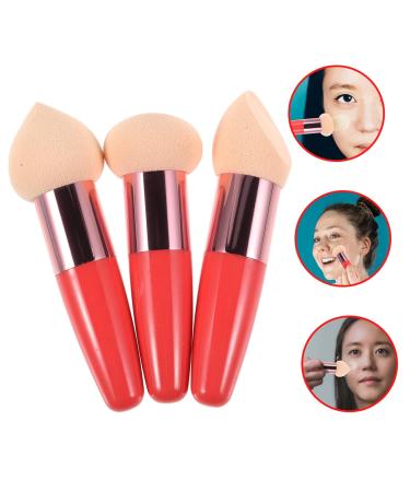FRCOLOR 3pcs Little Mushroom Makeup Brush Set - Powder Puff & Foundation Sponge for Wet/Dry Application - Perfect Cosmetic Tool for Flawless Makeup - Buy Online on GoSupps.com