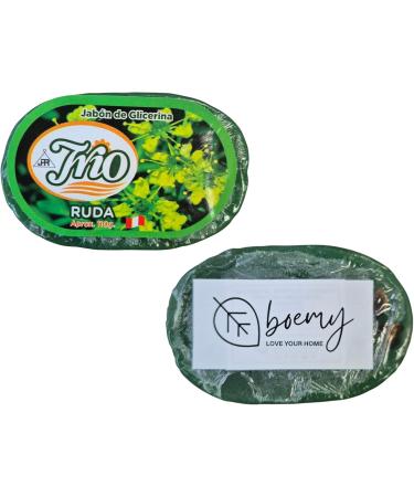  BOEMY Ruda Esoteric Soap 100g Pack of 2 - Protection and Positive Energy - Glycerin Based - Peruvian Origin - Buy Online on GoSupps.com