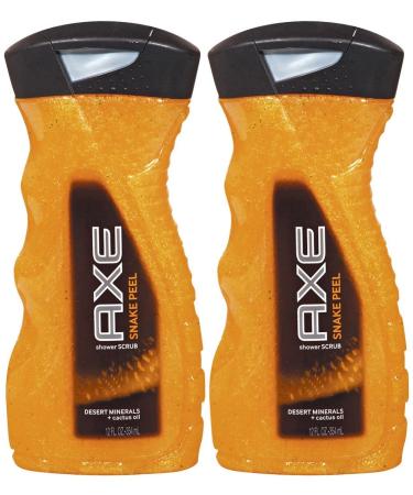 Snake Peel Shower Scrub Men Scrub by AXE 12 Ounce