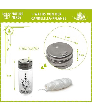 Nature Nerds Plastic-Free Natural Dental Floss in Glass Bottle Eco-Friendly & Waxed with Candelilla 30m - Buy Online on GoSupps.com