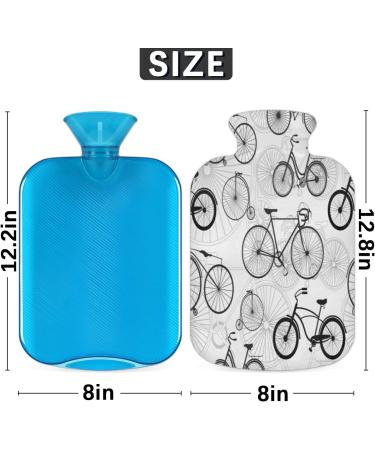 Buy 2L Hot Water Bottle with Funny Bicycle Cover - Ideal for Pain Relief Cold Therapy & Menstrual Cramps | PVC Ice & Warm-Up Bags - Buy Online on GoSupps.com