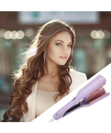 Electric Curling Wand - Portable Curling Iron Crimper | 32mm Temperature Adjustable Wave Heated Iron Volumizing Curling Wand | Portable Hairstyle Iron For Colleague Dorm Home Travel And Salon C: Purple Us Standard - Buy Online on GoSupps.com