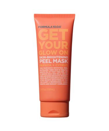 Formula 10.0.6 Get Your Glow On Skin-Brightening Peel Beauty Mask Papaya + Citrus 3.4 fl oz (100 ml)