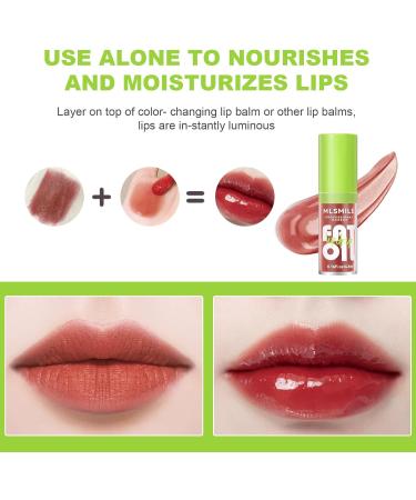 LOPHE 4Pcs Plumping Lip Oil Kit Makeup Lip Gloss Set Crystal Jelly Lip Care Oil Long Moisturizing Lip Gloss Tinted Lip Oil Non-Sticky FInish High-Shine 12 Hours Hydrating Dark Liquid Lipsticks 4PCS-B - Buy Online on GoSupps.com