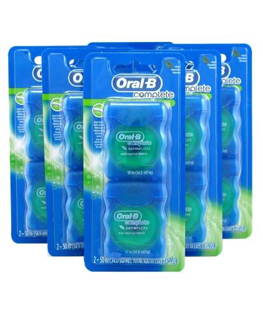 Oral-B 54 Yards Floss Satin Mint Twin Pack (6 Pieces) 328.08 Foot (Pack of 6)