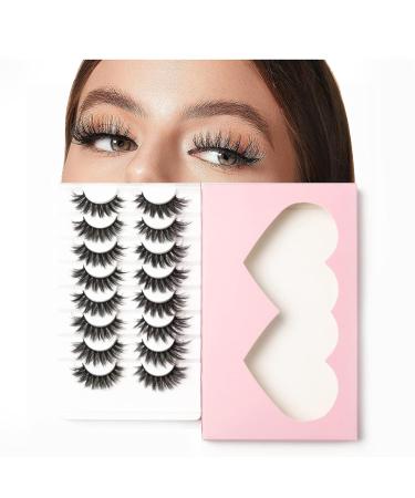 3D Faux Mink Lashes - 8 Pairs | Handmade Luxurious Volume | Fluffy & Natural False Eyelashes - Buy Online on GoSupps.com