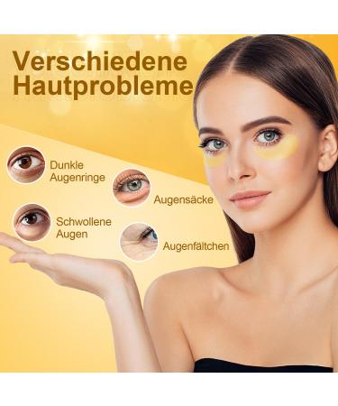 60 Golden Snail Eye Pads with Collagen - Anti-Aging Eye Mask for Dark Circles Puffiness & Wrinkles - International Shipping Available - Buy Online on GoSupps.com