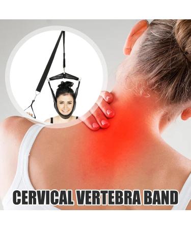Samuliy Neck Traction Device - Portable Cervical Traction Unit for Home Use | Over the Door Traction & Head Cover - Buy Online on GoSupps.com