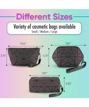 Pryzm Cube Reflective 3D Makeup Bag - Luminous Medium Size 1 Piece | International Shipping Available - Buy Online on GoSupps.com