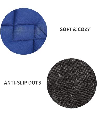 KingCamp XL Thick Cotton Cot Pad for Camping - Portable Sleeping Mattress for Outdoor Travel and Hiking - Navy/Grey, 79.9''x29.9 - Buy Online on GoSupps.com