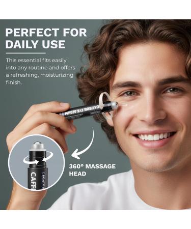 Disco Eye Serum 12% Caffeine 8% Hyaluronic Acid Niacinamide Peptides Puffy Bags Fine Lines Dark Circles Wrinkles Eucalyptus - Moisturizing Vitamin C 360 Roller Massage Ball Anti-Aging Cream 0.5oz - Buy Online on GoSupps.com