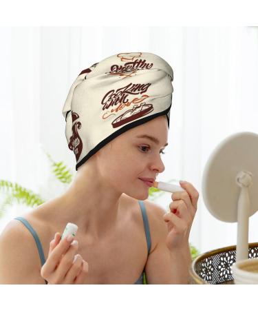 Cooking with Love Microfiber Hair Towel - Super Absorbent Quick Dry Wrap for All Hair Types | Coral Velvet for Women - Buy Online on GoSupps.com