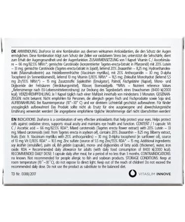 ZeaForce Achieve Perfect Vision Daily with Just 1 Capsule | Concentrated Formula for Optimal Eye Health - Buy Online on GoSupps.com