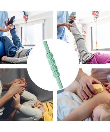 Massage Roller - Ergonomic Body Massage Stick for Muscle Recovery Yoga & Fitness - Green - Buy Online on GoSupps.com