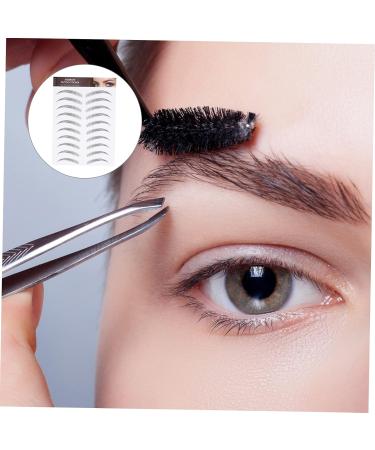 Balacoo 12 Sheets Waterproof Eyebrow Stickers Black Stickers Fake Eyebrows Imitation Eyebrow Sticker Man - Buy Online on GoSupps.com