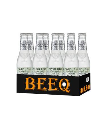 BEEQ BOX Fever-Tree Light Cucumber Tonic Water Glass Bottles - Pack of 8, 6.8 Fl Oz - No Artificial Sweeteners, Flavorings, or Preservatives - Buy Online on GoSupps.com