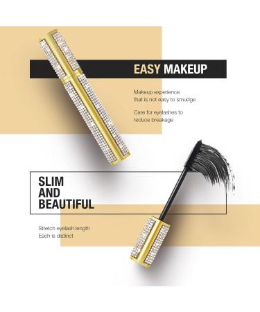 ONLYOILY Vegan Mascara - Waterproof 4D Silk Fiber for Long-lasting Eyelash Extensions | Black Makeup 8ml - Buy Online on GoSupps.com