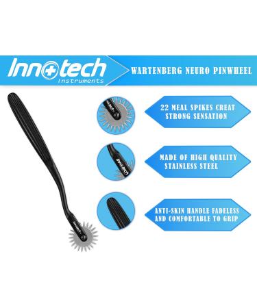 Nervenrad Needle Wheel Nerve Wheel According to Wartenberg Needle Roller 1 Wheel Roll Rust- (1 Wheel Black) 1 rad Black - Buy Online on GoSupps.com