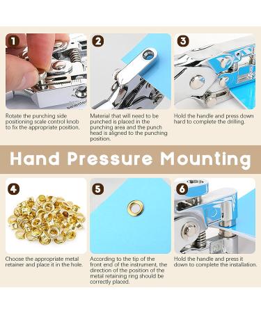 Wokape 400Pcs Eyelet Hole Punch Pliers and 10 Colors 3/16 inch Metal Grommets Kit with Gold Grommets Eyelets Grommet Sets Metal Eyelets Kits for Leather Fabric Belt Clothes Decorative Repair - Buy Online on GoSupps.com