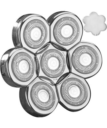WAHFOX Universal 7 Heads Shaver Replacement Head - 7D Blade for All Brands - Silvery Shaver Head - Buy Online on GoSupps.com