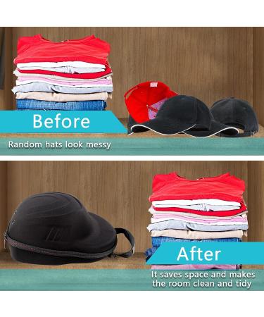Glamgen Hard Hat Case with Adjustable Shoulder Strap - Hat Carrier Travel Case with 6 Baseball Caps for Women and Men - Buy Online on GoSupps.com