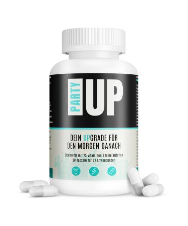 PARTYUP PARTYUP With 25 Electrolytes Vitamins & Minerals 90 After-Party Capsules Morning After 90 Capsules
