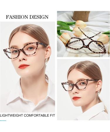 MARE AZZURO Cat Eye Reading Glasses Women Retro Cute Readers - Brown 1.75 x Magnification - Buy Online on GoSupps.com