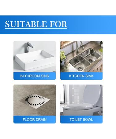 Yougo Drain Cleaner Yagou Foam Drain Cleaner Bathroom Drain Cleaner Shower Drain Clog Remover Natural Drain Cleaner Clog Remover (2pcs) - Buy Online on GoSupps.com