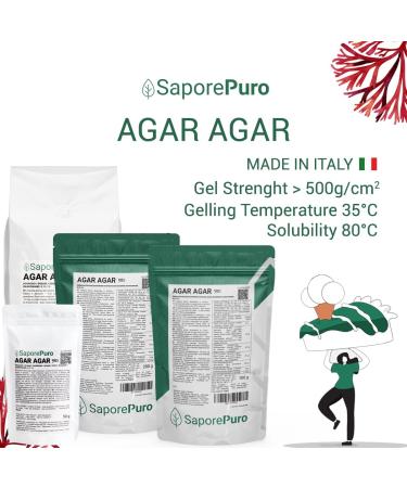 Saporepuro Agar Agar 50 g - powder - Buy Online on GoSupps.com