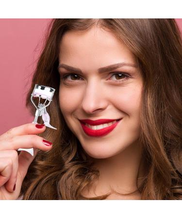 Small Eyelash Curler - Small Eyelash Curler in Fish Tail Shape - Ergonomic Portable Makeup Supplies Beautiful Eyelash Tools for Girls Women Females Ladies A4 Chrome Plated With Pink Comb Pink Mermaid Hand - Buy Online on GoSupps.com