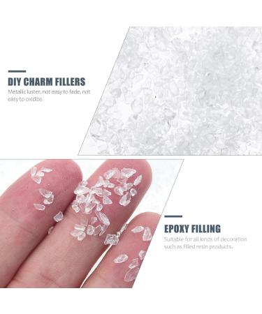 Ciieeo Perles de Verre Concass Transparent 200 G pour Remplissage poxy Nail Art Diy Breloques Irr guli res pour Accessoires Manucure D coration Ongles et Cr ations R sine - Buy Online on GoSupps.com