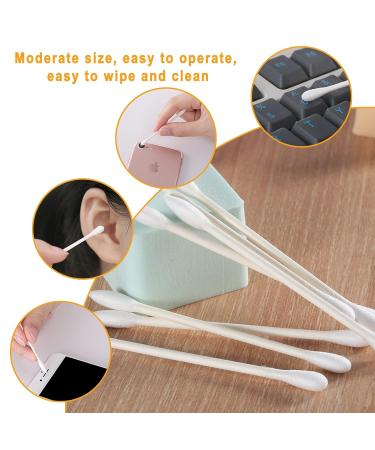Krizjues Biodegradable Cotton Swabs - Individually Packaged 200 Pieces for Ear Beauty and Makeup Care - Buy Online on GoSupps.com