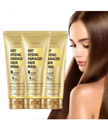 NQNFWCRJ 8 Second Rejuvenating Hair Mask, Keratin Treatment Cream, Miracle Dry Hair Mask, Suitable for Permed, Dyed and Damaged Hair, Daily Care