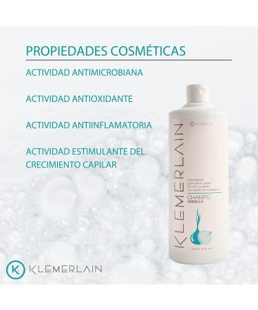 K KLEMERLAIN Shampoo with onion extract (no onion smell) For all hair types Fortifying shampoo Reduces oiliness Prevents hair loss Provides volume and shine - 1L - Buy Online on GoSupps.com